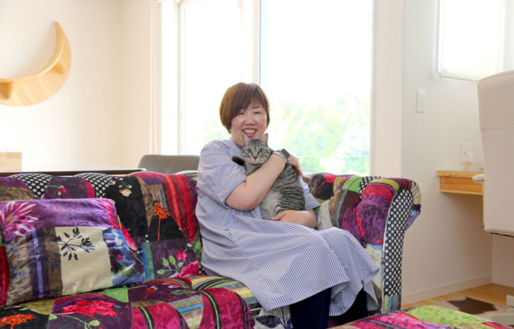 「猫」優先の家づくりだからこそ、空調設備と自然素材にこだわりました。【K様】