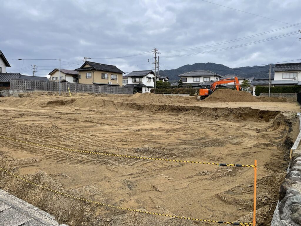 大社小校区の分譲地　徒歩と電車でお確かめください。