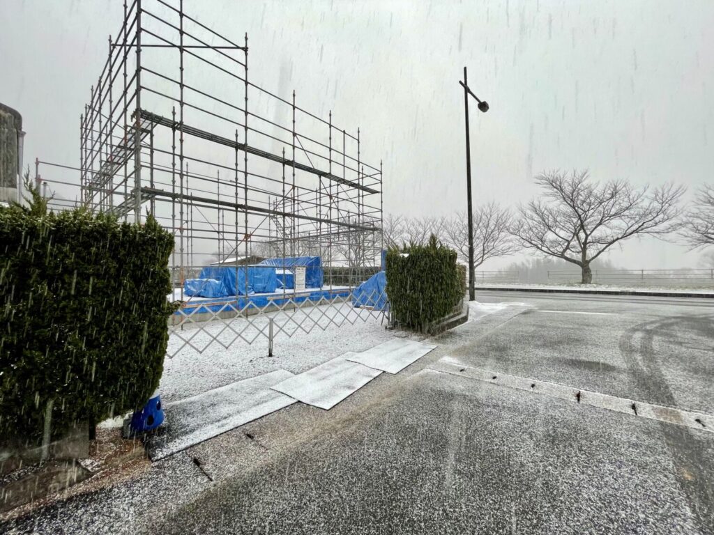 天気予報と工法とスタッフに感謝！