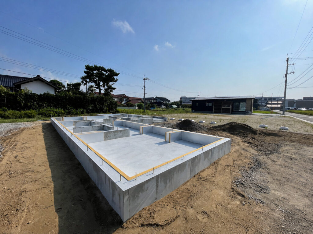 基礎コンクリート　躯体完成