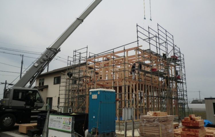 建物の形が見えてきました♪