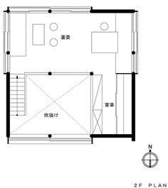 9坪の家　2階平面図